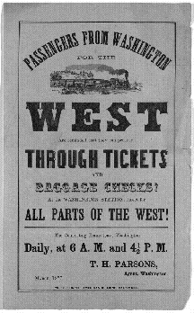 Railroad Tickets to the West